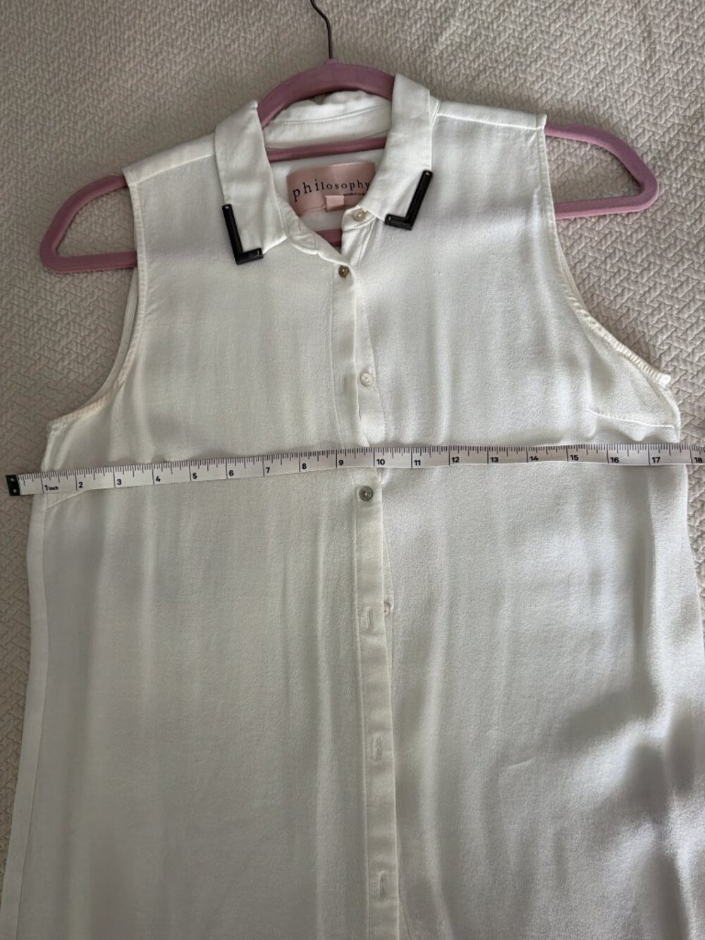 Philosophy Republic Clothing White Sleeveless Blouse – Size Small